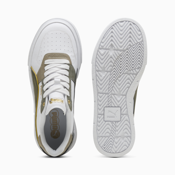 Zapatillas Cali Court Luxe para mujer, PUMA White-Loden Green, large-ARG