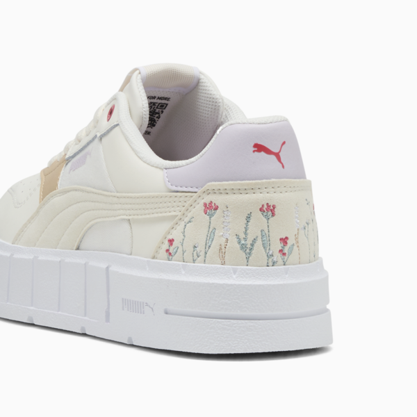 Cali Court Secret Garden Sneakers Women, Warm White-PUMA White, large-MEX
