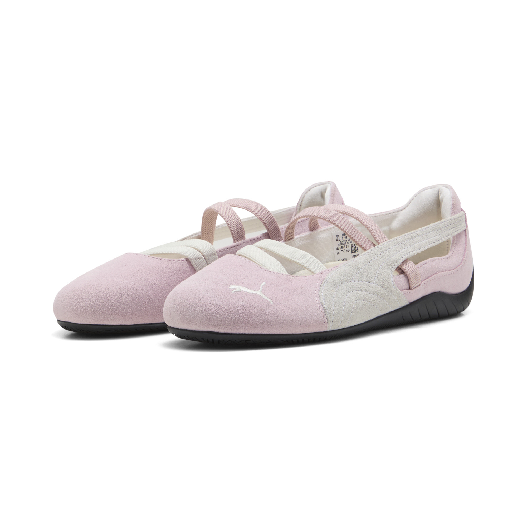 PUMA Speedcat Suede ballerina's voor Dames, Roze/Wit, Maat 35,5 thumbnail 6