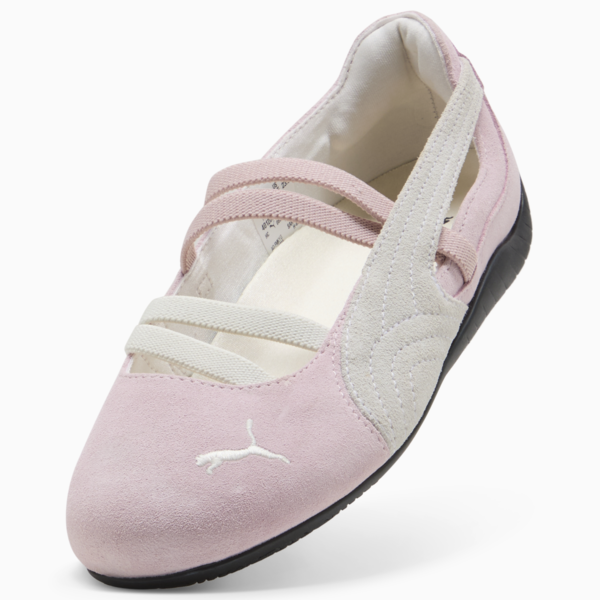 Chatitas Speedcat Gamuza para mujer, Whisp Of Pink-PUMA White-Warm White, large-ARG