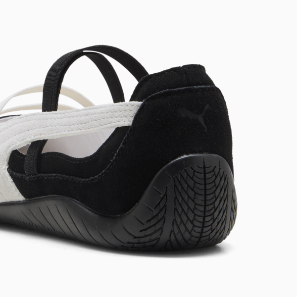 Balerinas Speedcat Gamuza para mujer, PUMA Black-PUMA White-Warm White, large-MEX