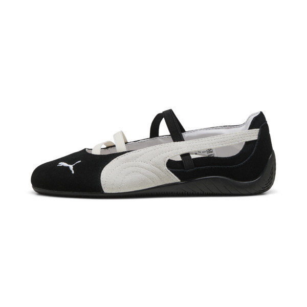 PUMA Chatitas Speedcat Gamuza para Mujer En Negro/Blanco/Warm Blanco