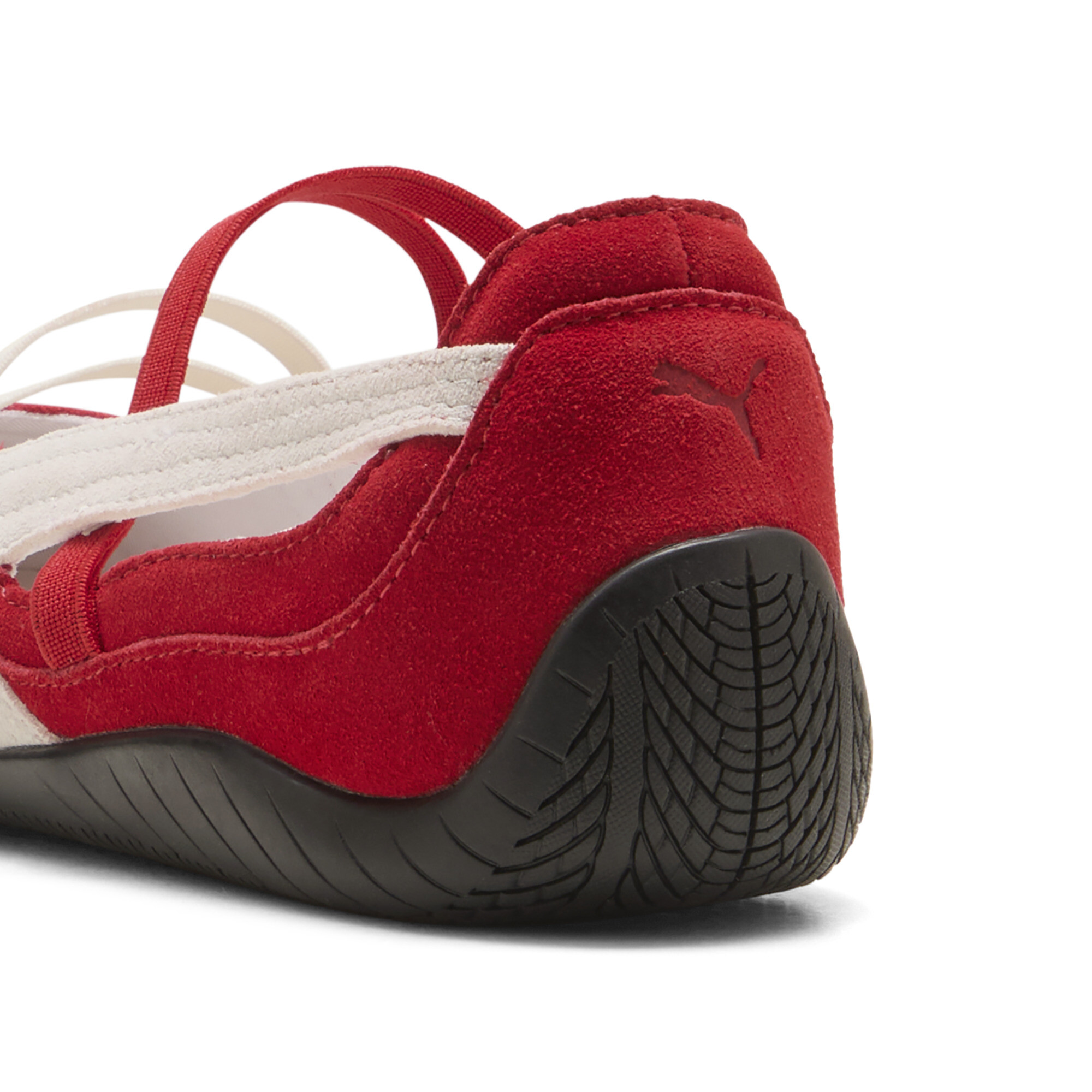 PUMA Speedcat Suede ballerina's voor Dames, Zwart/Rood/Wit, Maat 39 thumbnail 5