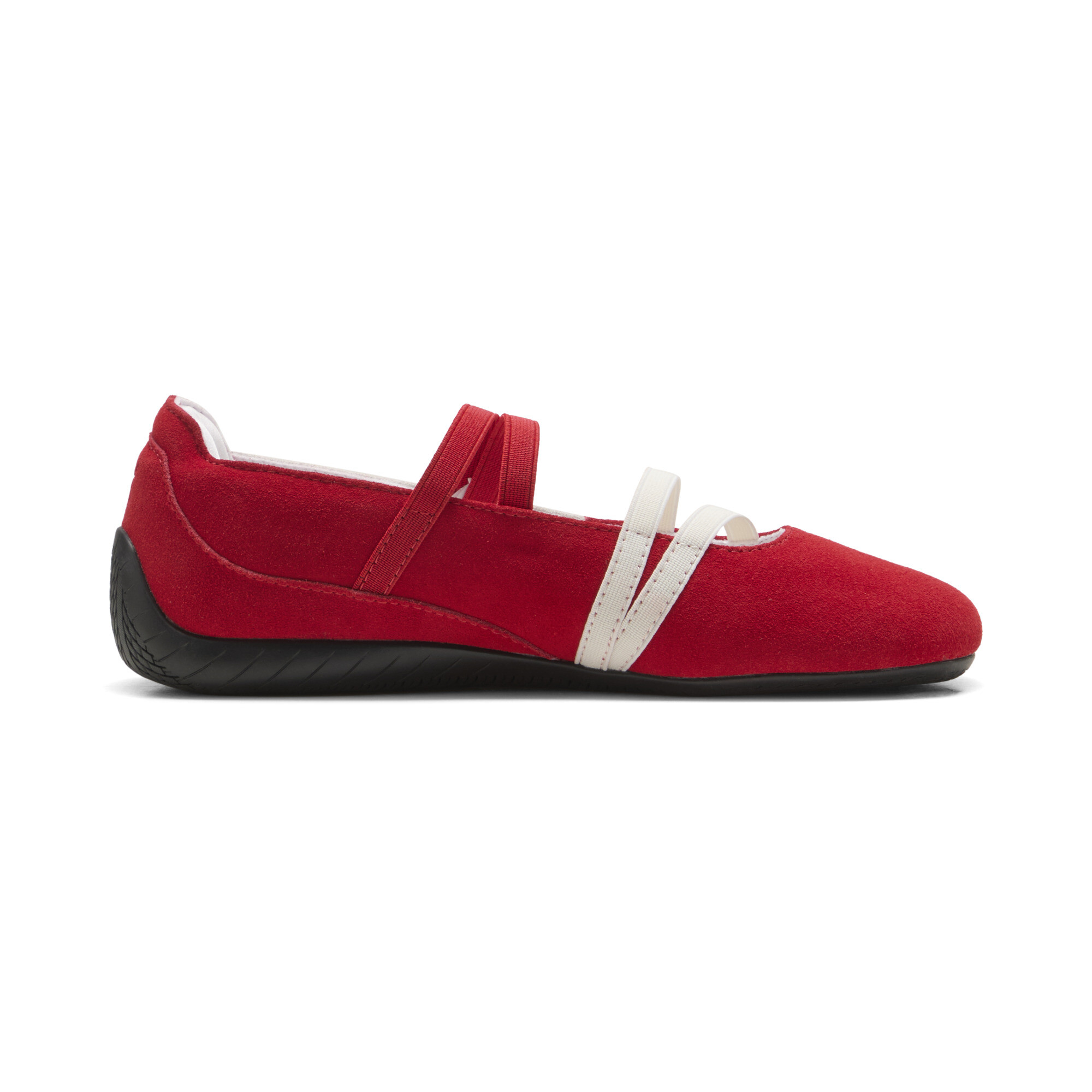 PUMA Speedcat Suede ballerina's voor Dames, Zwart/Rood/Wit, Maat 39 thumbnail 3