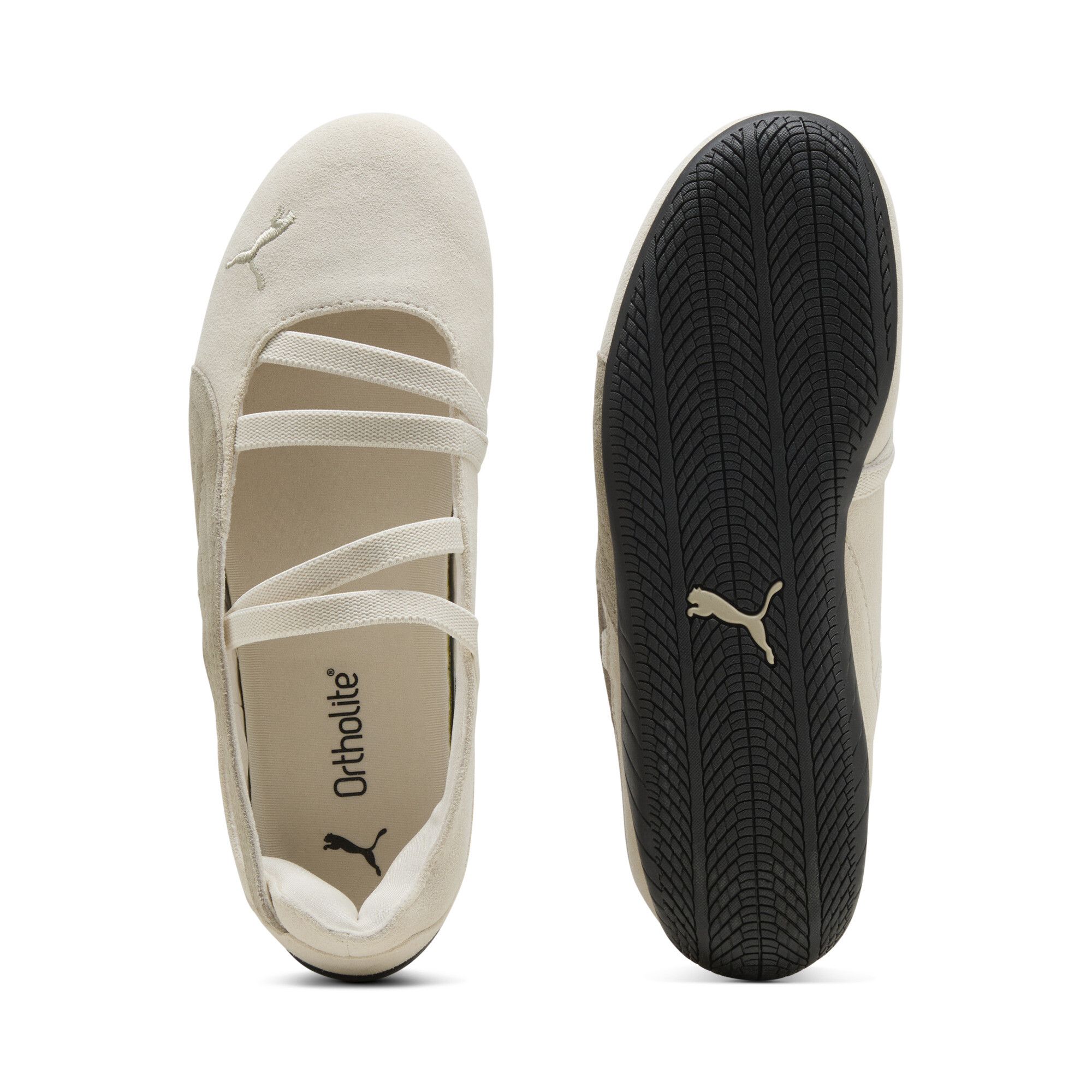 PUMA Speedcat Suede ballerina's voor Dames, Zwart, Maat 38,5 thumbnail 4