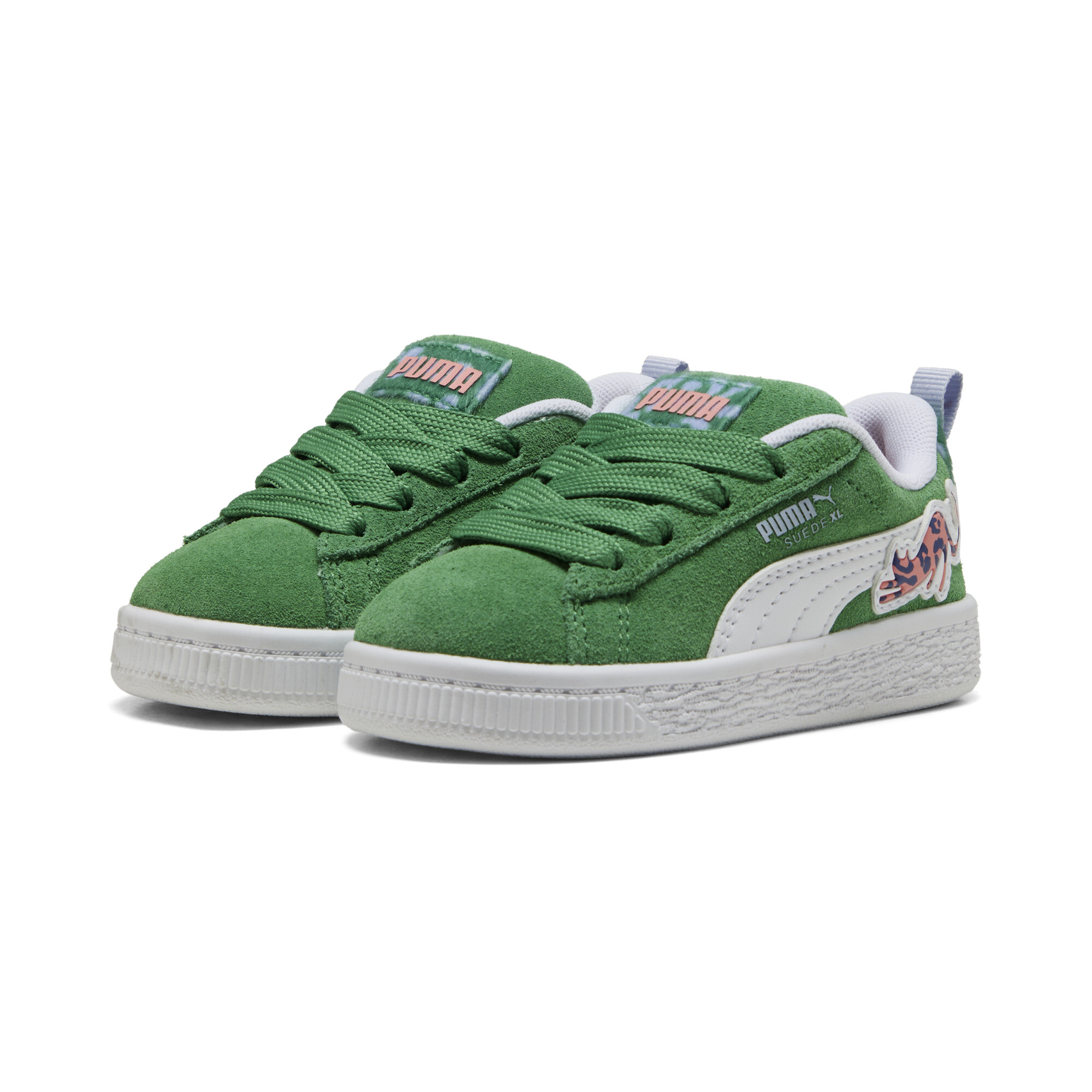 PUMA Suede XL Cats Club sneakers, Groen/Wit, Maat 21 thumbnail 6