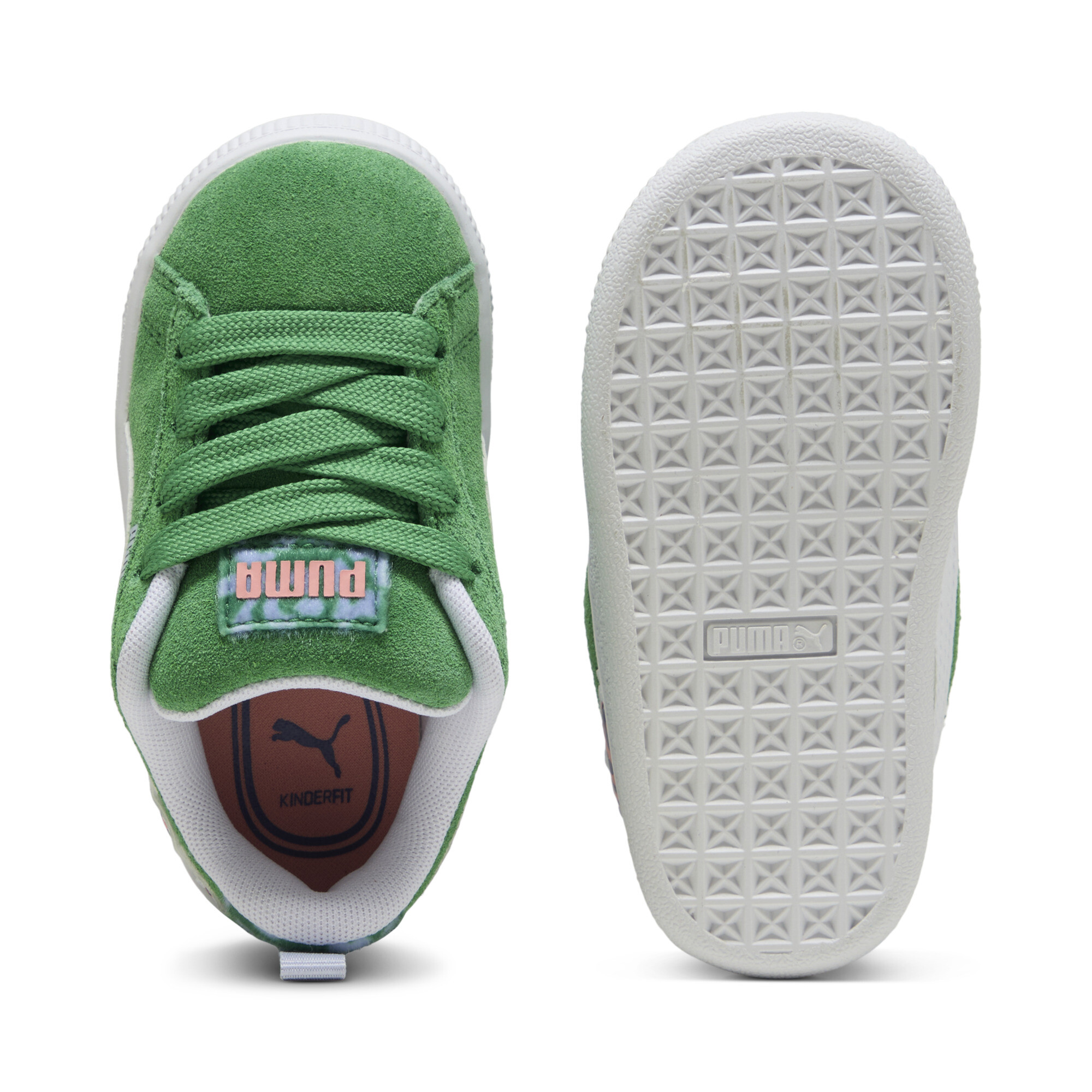 PUMA Suede XL Cats Club sneakers, Groen/Wit, Maat 21 thumbnail 4