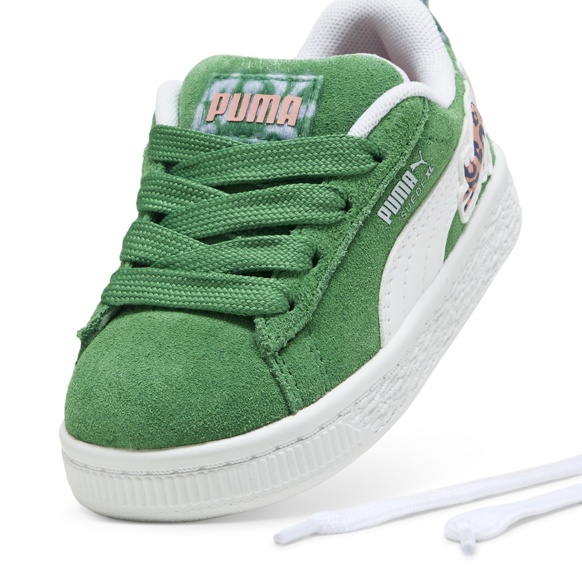 Suede XL Cats Club sneakers, Groen/Wit, Maat 22 | PUMA