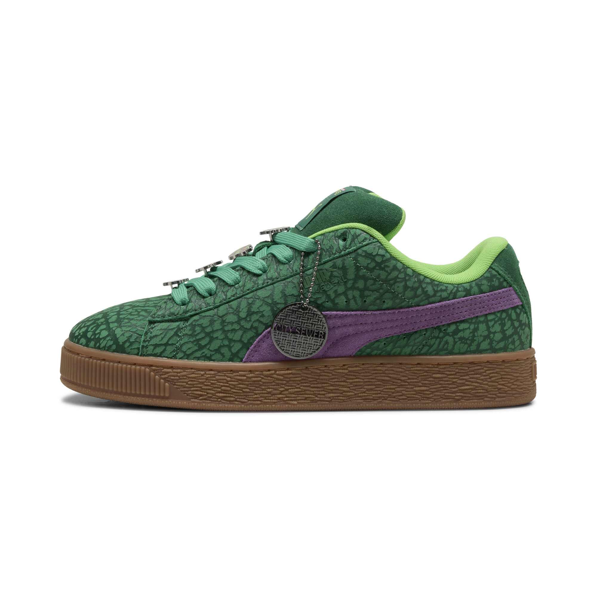 Кеды PUMA x TNMT Suede XL Sneakers | Цвет: Зеленый | Vine-Gum
