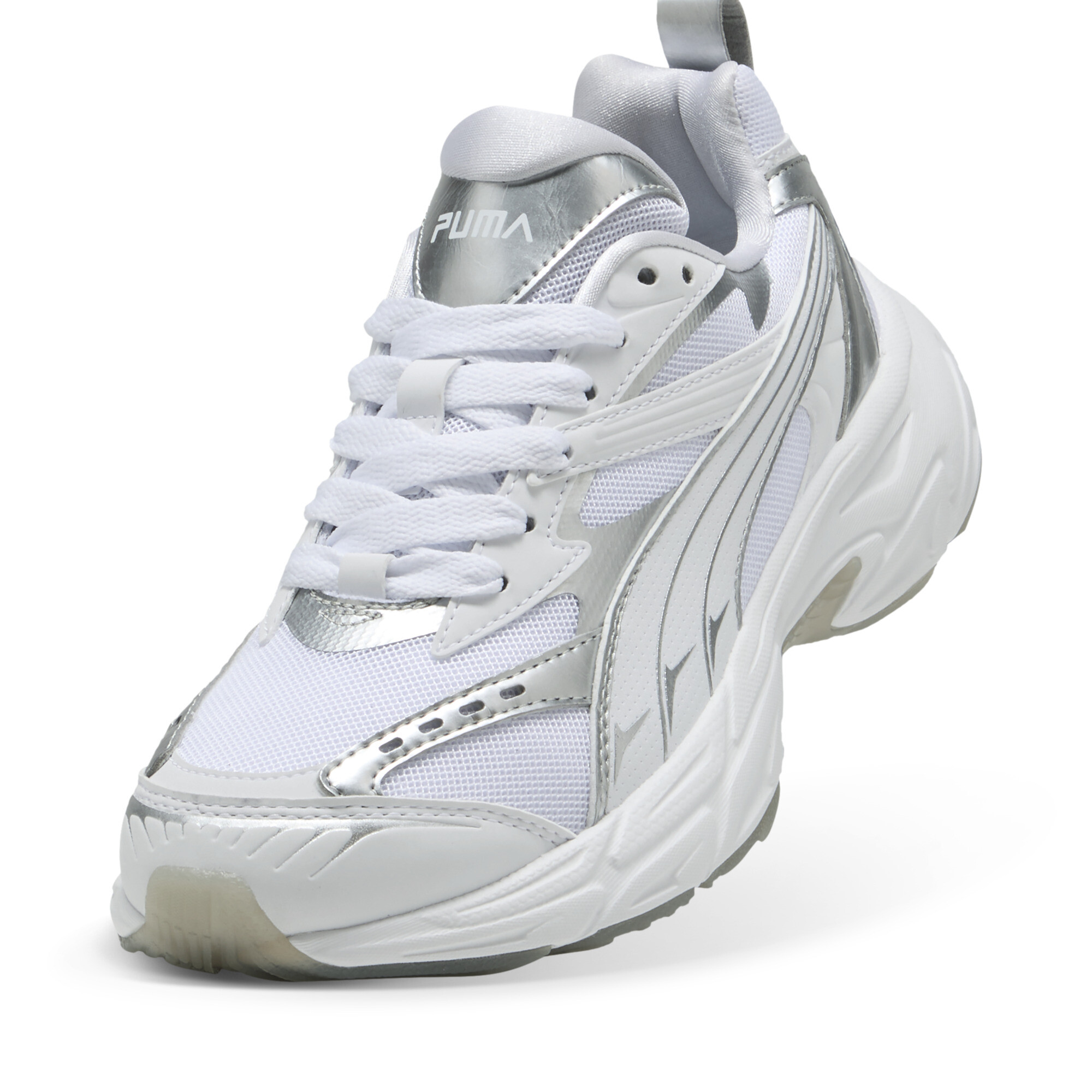 Women's Puma Morphic Astro Escape Sneakers, White, Size 39, Shoes