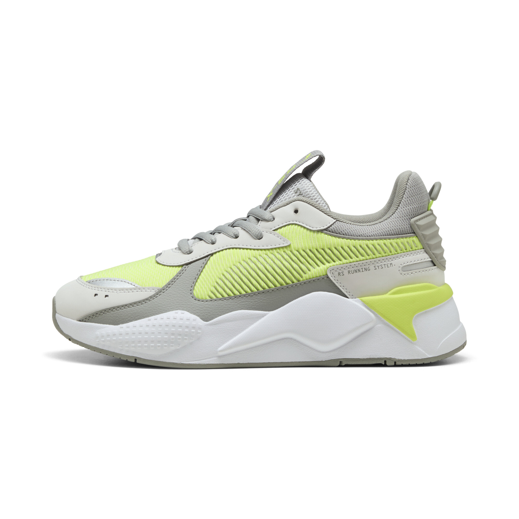 Puma RS-X Hi-Tech Sneakers Schuhe | Mit Plain | Feather Gray/Yellow Alert | Größe: 40.5