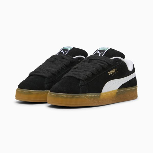 Suede XL Dark Risk Sneakers Unisex, PUMA Black-PUMA White, large-ZAF