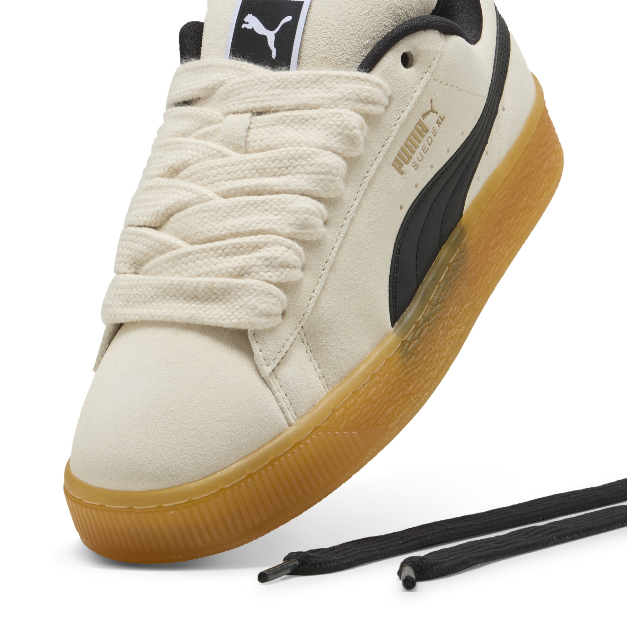 Suede XL Dark Risk uniseks sneakers, Zwart, Maat 37,5 | PUMA