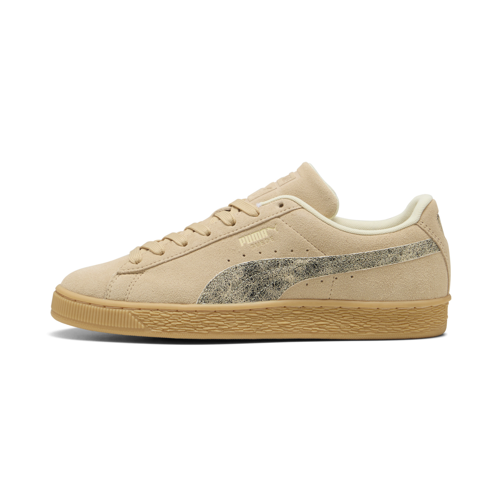 Puma Suede Reward Sneakers Schuhe | Mit Checked | Light Sand/Creamy Vanilla/Gum | Größe: 48