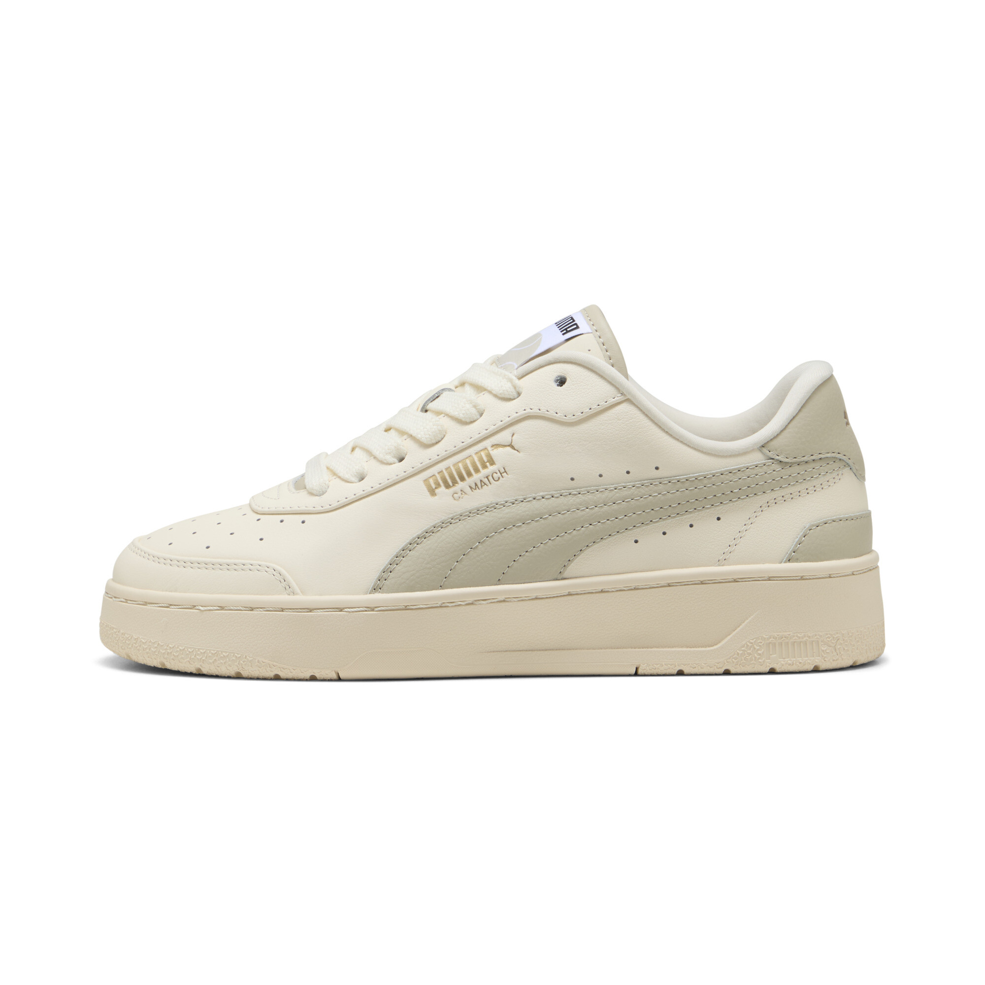 Puma CA Match Premium Sneakers Schuhe | Mit Plain | Warm White/Desert Dust | Größe: 44