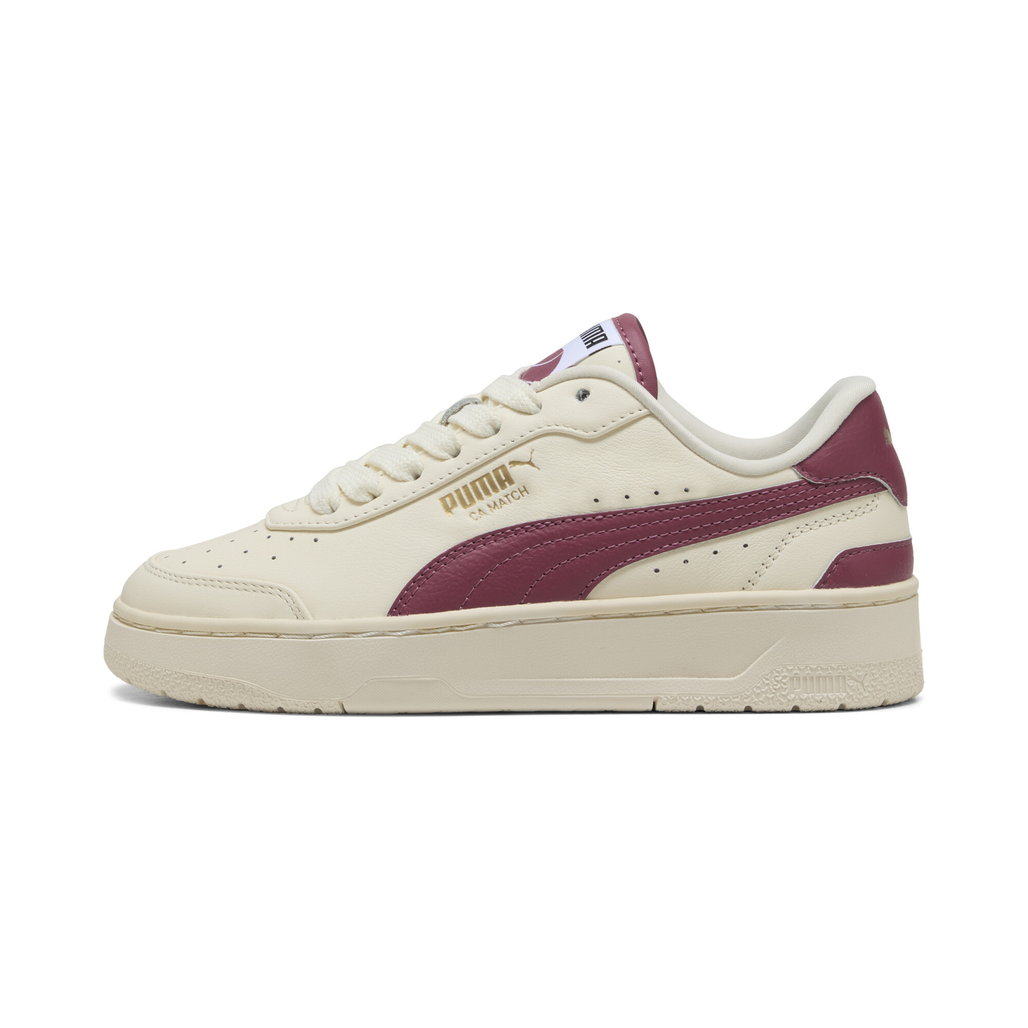 Puma CA Match Premium Sneakers Schuhe | Mit Plain | Warm White/Port | Größe: 39