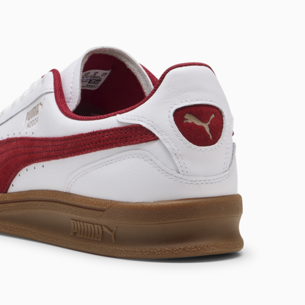 Indoor Sneakers Unisex, PUMA White-Dark Crimson-Gum, large-MEX