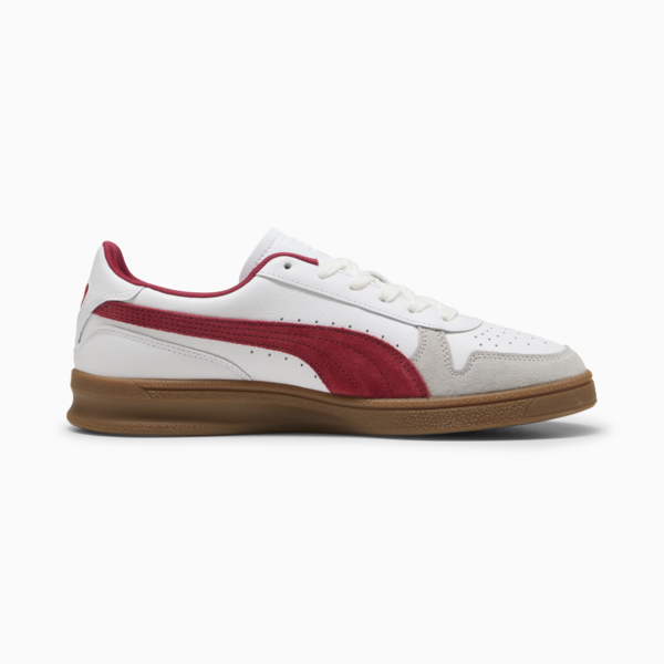 Indoor Sneakers Unisex, PUMA White-Dark Crimson-Gum, large-MEX