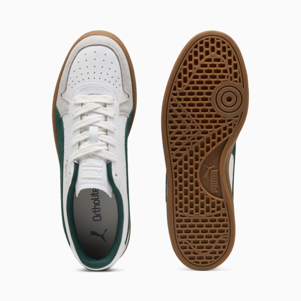Indoor Sneakers Unisex, PUMA White-Dark Myrtle-Gum, large-ZAF