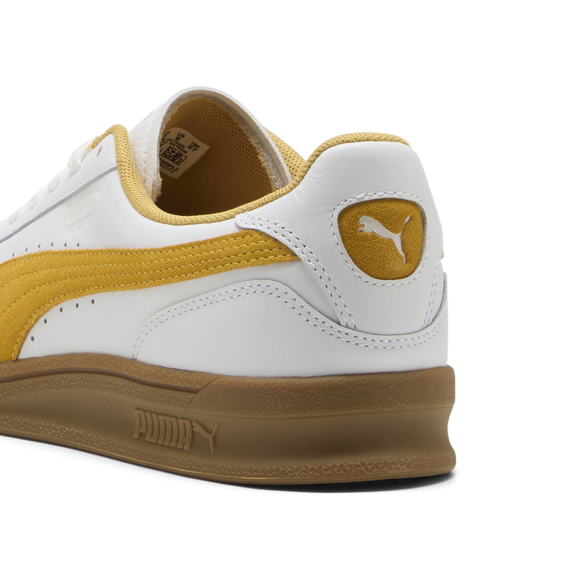 PUMA Indoor sneakers unisex, Wit/Goud, Maat 43 thumbnail 5