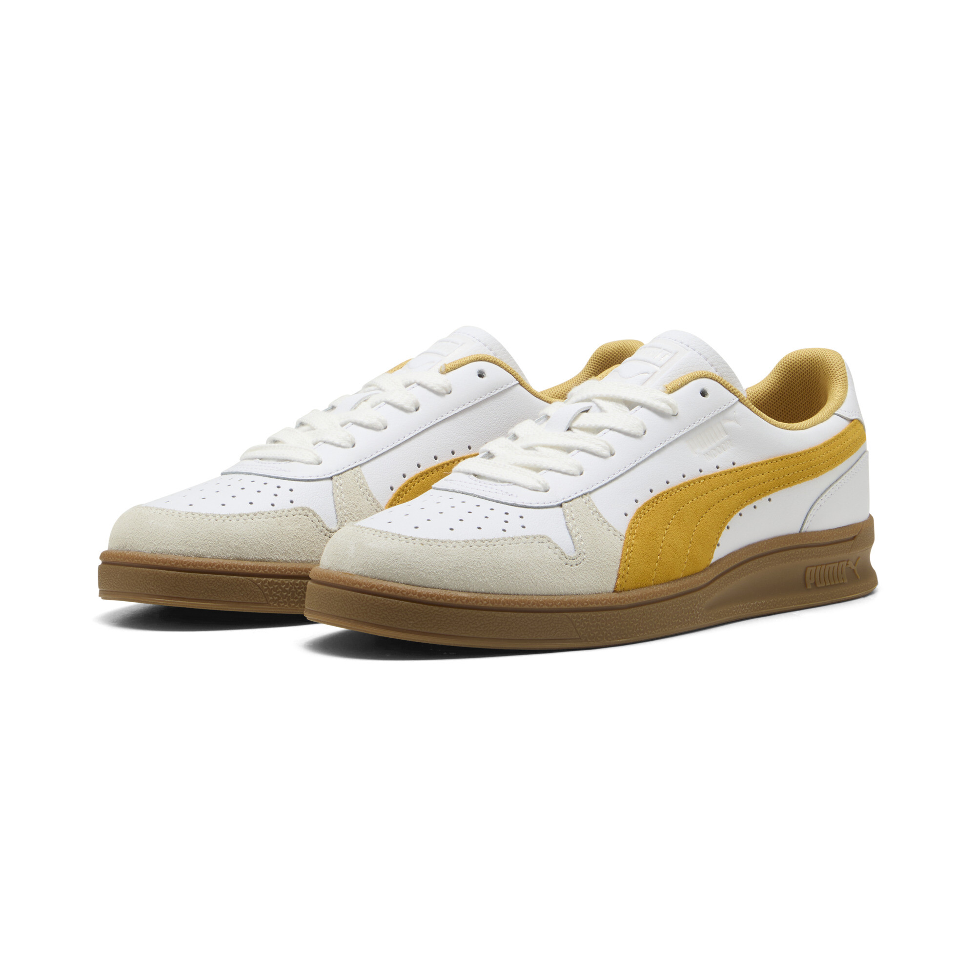 PUMA Indoor sneakers unisex, Wit/Goud, Maat 43 thumbnail 6