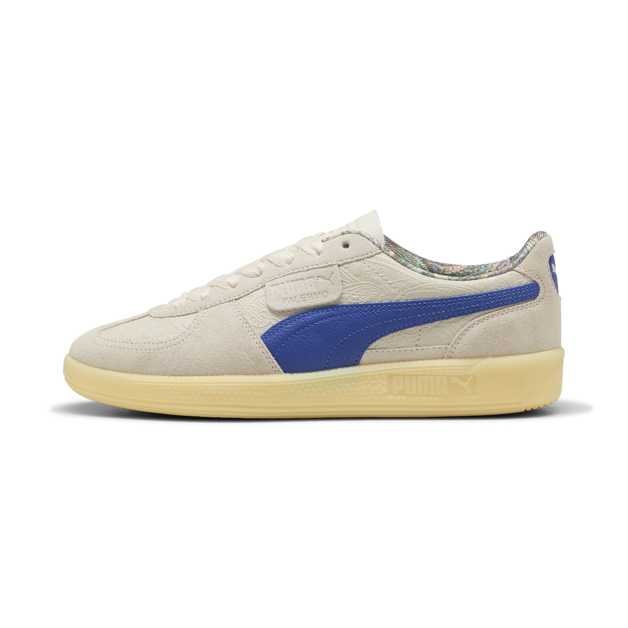 Puma Palermo Bomber Sneakers Unisex Schuhe | Mit Colorful | Alpine Snow/Vivid Blue | Größe: 44.5