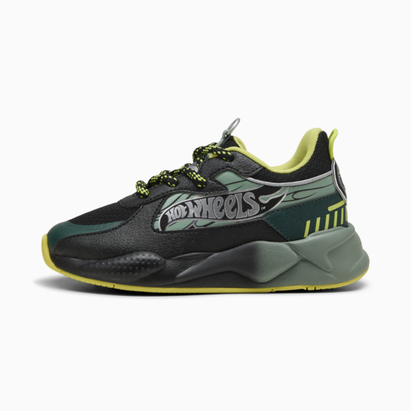 PUMA x HOT WHEELS™ RS-X Sneakers Kids, PUMA Black-Green Moon, large-MEX