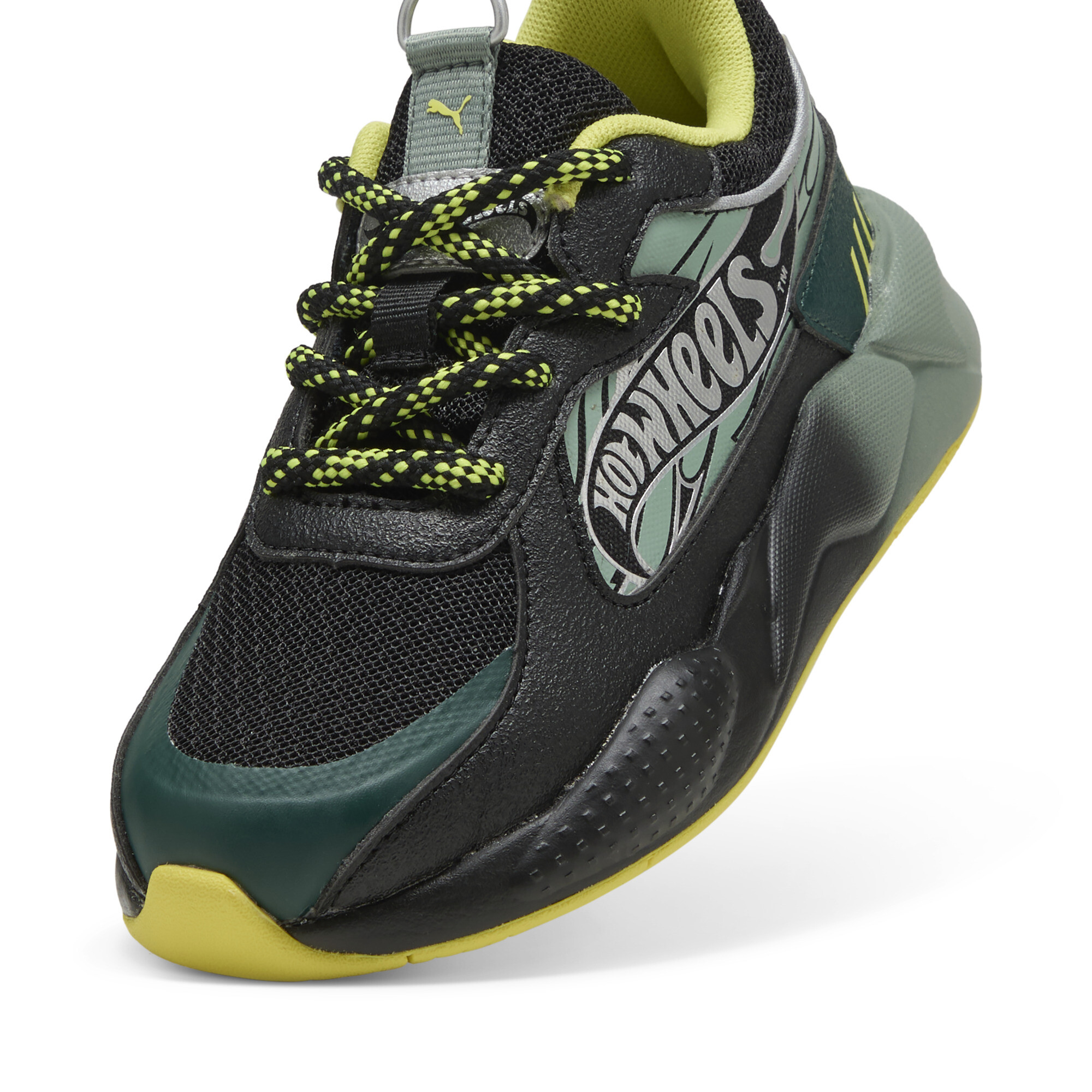 PUMA x HOT WHEELS™ RS-X sneakers, Groen/Zwart, Maat 33