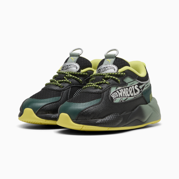 Tenis PUMA x HOT WHEELS RS-X para bebés, PUMA Black-Green Moon, large-MEX