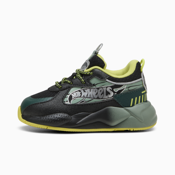 Tenis PUMA x HOT WHEELS RS-X para bebés, PUMA Black-Green Moon, large-MEX