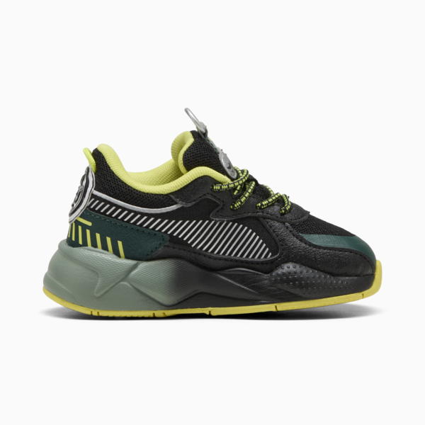 Tenis PUMA x HOT WHEELS RS-X para bebés, PUMA Black-Green Moon, large-MEX