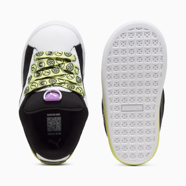 Tenis PUMA x HOT WHEELS Suede XL para bebés, PUMA Black-PUMA White-Lemon Sherbert, large-MEX