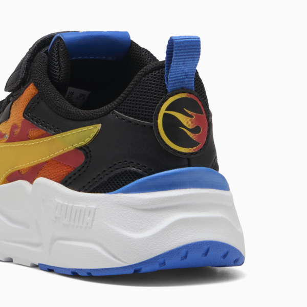 Tenis PUMA x HOT WHEELS™ Trinity Lite para niños, PUMA Black-Maple Syrup-Red Fire, large-MEX