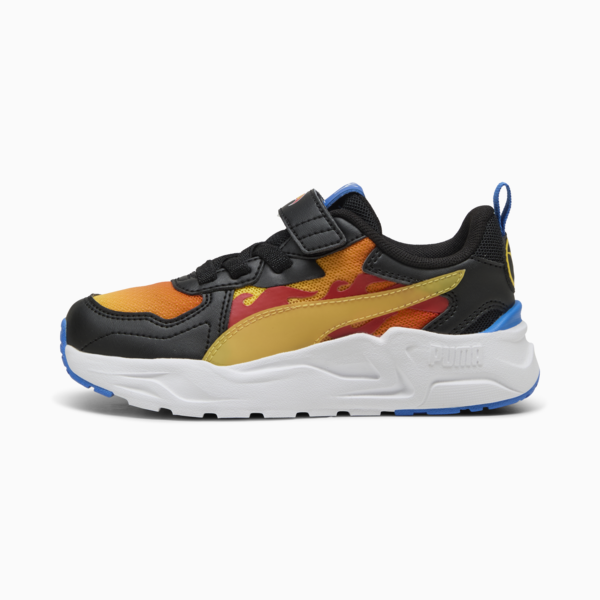 Tenis PUMA x HOT WHEELS™ Trinity Lite para niños, PUMA Black-Maple Syrup-Red Fire, large-MEX