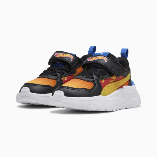 Tenis PUMA x HOT WHEELS Trinity Lite para bebés, PUMA Black-Maple Syrup-Red Fire, large-MEX