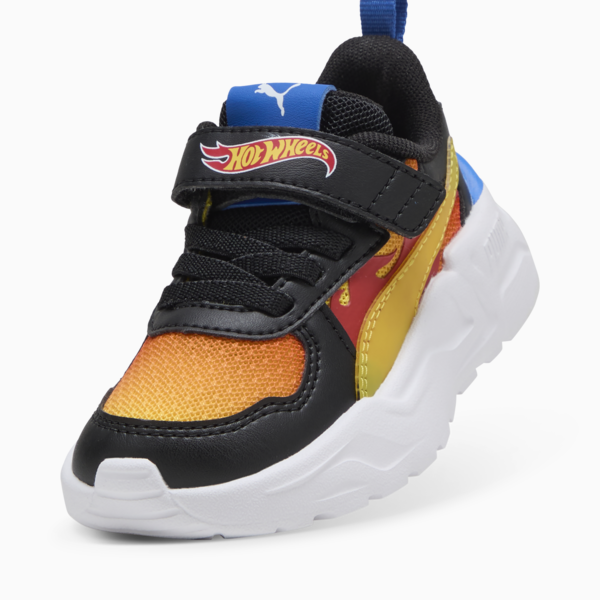Tenis PUMA x HOT WHEELS Trinity Lite para bebés, PUMA Black-Maple Syrup-Red Fire, large-MEX
