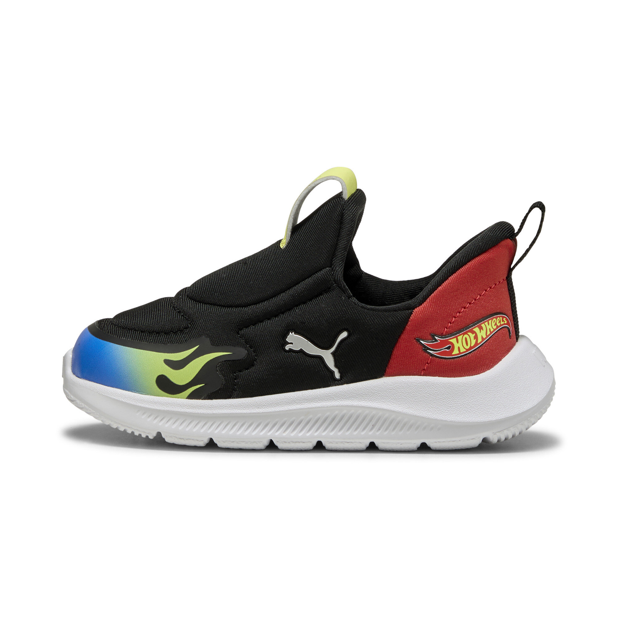 Puma x HOT WHEELS™ Fun Racer 2 SLIPTECH Sneakers Baby Schuhe | Black/Lemon Sherbert/Royal | Größe: 19