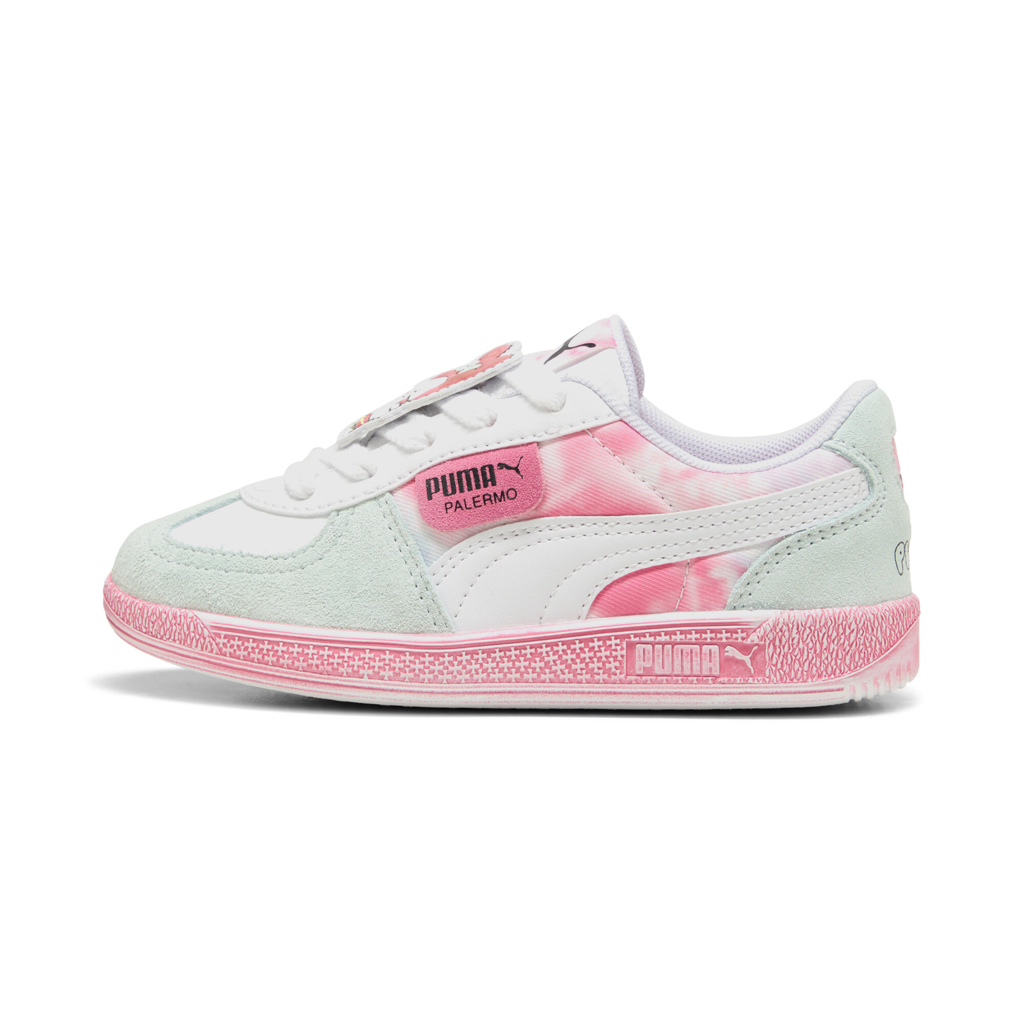 Puma x HELLO KITTY AND FRIENDS Palermo Sneakers Kinder Schuhe | White/Magic Rose | Größe: 33