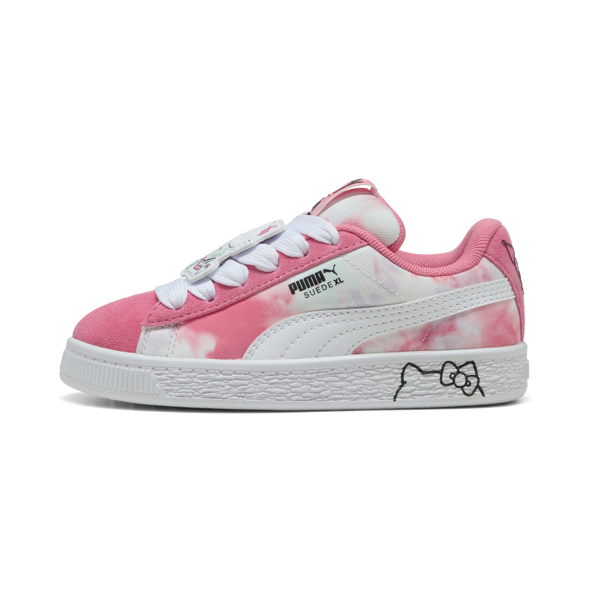 Puma x HELLO KITTY AND FRIENDS Suede XL Sneakers Kinder Schuhe | Magic Rose/Peaceful Blue | Größe: 33