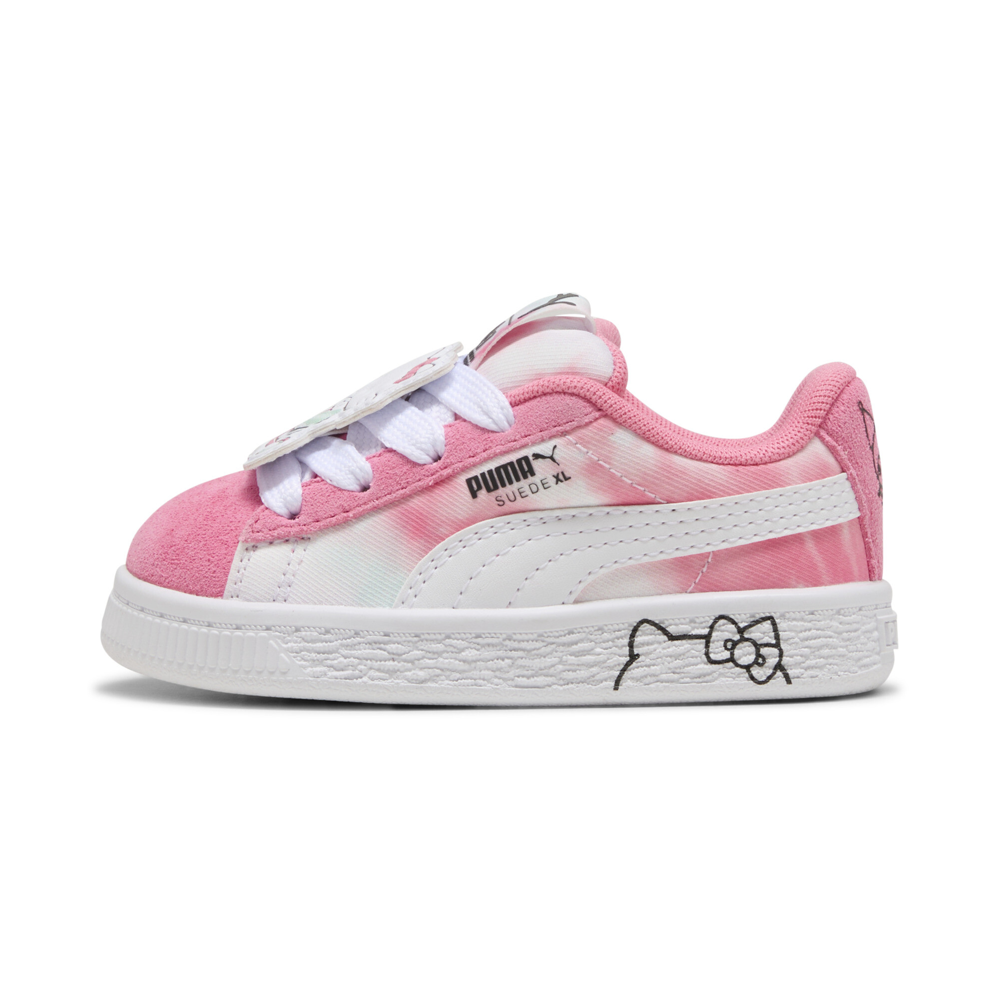 Puma x HELLO KITTY AND FRIENDS Suede XL Sneakers Babys Schuhe Für Damen | Magic Rose/Peaceful Blue | Größe: 19