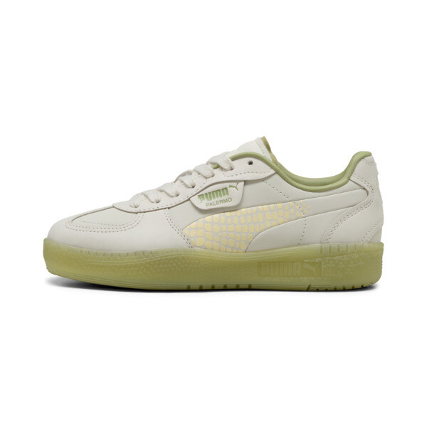 Puma Palermo Moda Selva Women's Sneakers In Vapor Gray-creamy Vanilla-calming Green