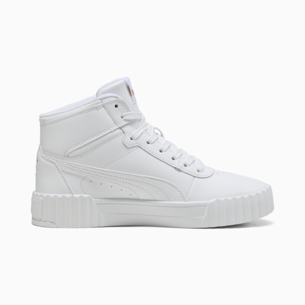 Zapatillas Carina 3.0 Mid para mujer, PUMA White-PUMA Gold, large-ARG