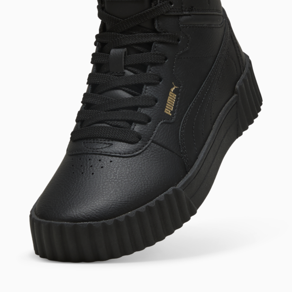 Carina 3.0 Mid Sneakers Women, PUMA Black-PUMA Gold, large-ZAF