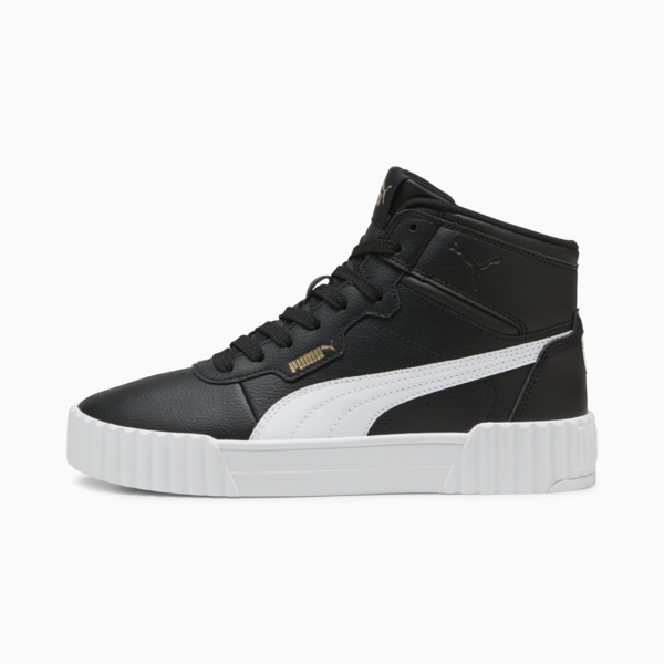 Zapatillas Carina 3.0 Mid para mujer, PUMA Black-PUMA White-PUMA Gold, large-ARG