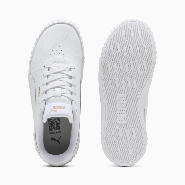 Carina 3.0 Sneakers Youth, PUMA White-PUMA Gold, large-ZAF