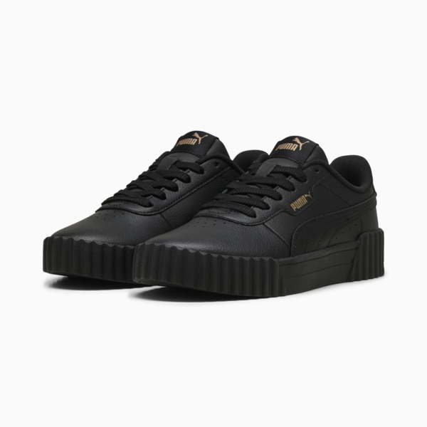 Carina 3.0 Sneakers Youth, PUMA Black-PUMA Gold, large-ZAF