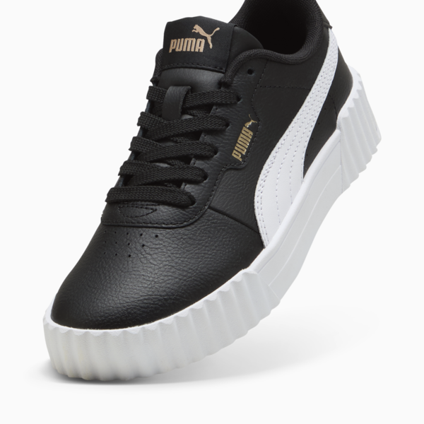 Carina 3.0 Sneakers Youth, PUMA Black-PUMA White-PUMA Gold, large-ZAF