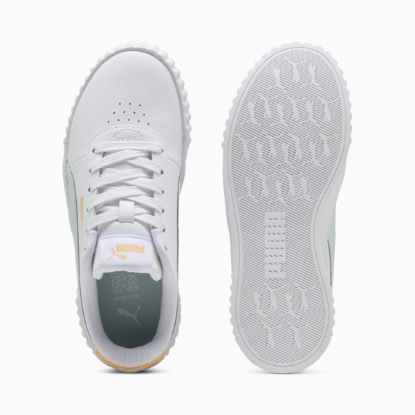 Carina 3.0 Sneakers Youth, PUMA White-Peaceful Blue-Almost Apricot, large-ZAF