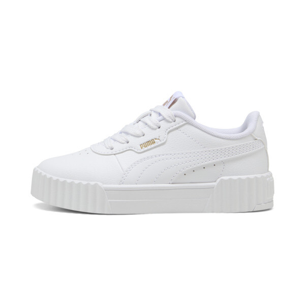 Zapatillas PUMA Carina 3.0 para niñas En Blanco/Dorado