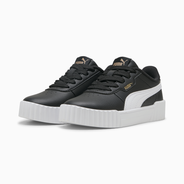 Carina 3.0 Sneakers Kids, PUMA Black-PUMA White-PUMA Gold, large-ZAF